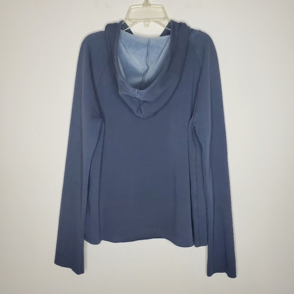 UGG Pilar Washed Charcoal Gray Fleece Pullover Hooded Sweatshirt - Picture 6 of 10